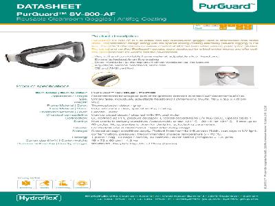DATASHEET PurGuardTM SV-800-AF